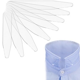 WKRTDY Set of 80 collar stays, shirt collar enhancer for men's shirts, so that the shirt collar fits perfectly all day, ideal for father and husband, transparent colour