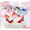 200Pcs Firework Cocktail Picks, BetterJonny Creative Foil Frills Firework Picks