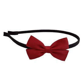 Classic Red Small Bow Headband Spring Summer Retro Women Girl Lady Headdress Party Hairband
