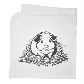 Azeeda 'Guinea Pig in Fresh Bedding' Cotton Baby Blanket/Shawl (BY00034594)