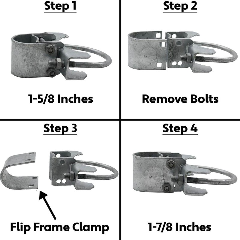 Chain Link Fence "Bull Dog" Commercial Duty Gate Hinge (6-5/8"Post