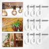 Mostantu 30 Packs White Q Hanger Hooks for Outdoor String
