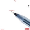 SAINO 20 x 0.7mm Fine Tip Softek BLACK Ballpoint Pens