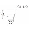 SANEI PH62-88S-40 Drain Hose Union Nut, Connects to Drain Plug