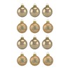 Thüringer Glas Design Glass Bauble Assortment, 12 Baubles in 4
