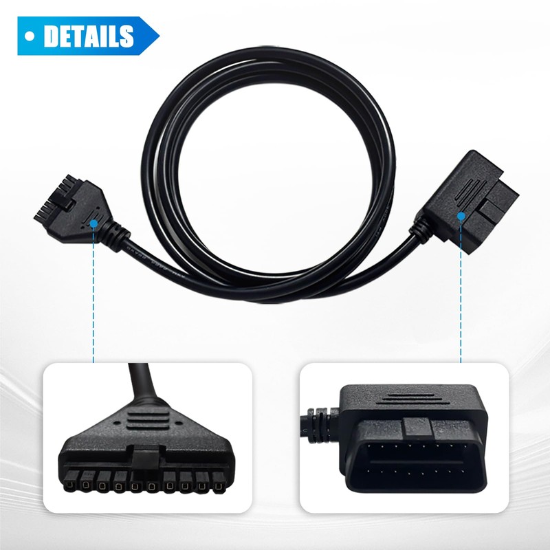 AMHTDOL OBD2 16 Pin to 10 Pin Diagnoatic Cable Adapter,Compliant