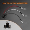 DOXMALL 4 Pack H4 9003 HB2 Wiring Harness Sockets,H4 3