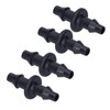 Deror 100pcs 4/7 Hose Connector 2 Way Watering Drip Connector