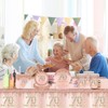 137*274cm Rose Gold 70th Birthday Table Cloth 70th Party Table