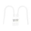 2Pcs Curtain Holdbacks U Shape Carbon Steel High Hardness Powder