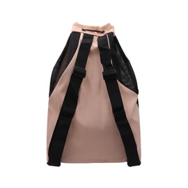 MOSSTYUS Mesh Swim Bag Gym Bags Beach Drawstring Backpack for Men Women Workout Gear Outdoor Sports Travel Daypack,Pink 2#