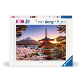 Ravensburger Mount Fuji Cherry Blossom View 1000 Piece Jigsaw Puzzle for Adults - 12000582 - Handcrafted Tooling, Made in Germany, Every Piece Fits Together Perfectly