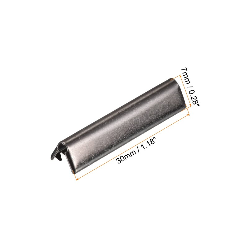 sourcing map 24 Pieces Belt Buckle End Tips, 30mm/1.18" Band