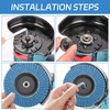 BEASAFY Pack of 10 Serrated Discs, Sanding Disc, 80 Grit,