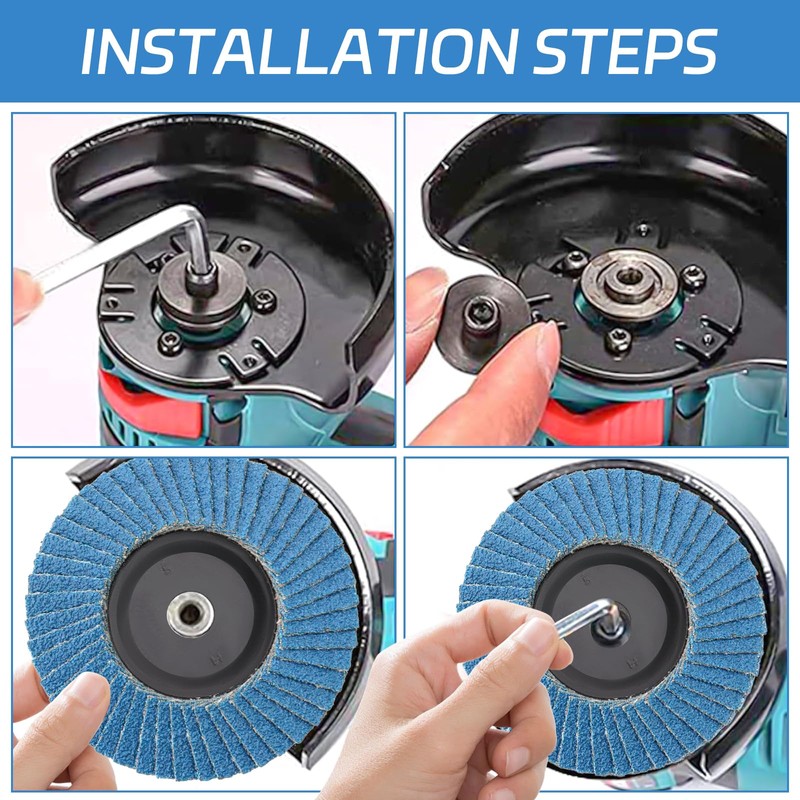 BEASAFY Pack of 10 Serrated Discs, Sanding Disc, 80 Grit,