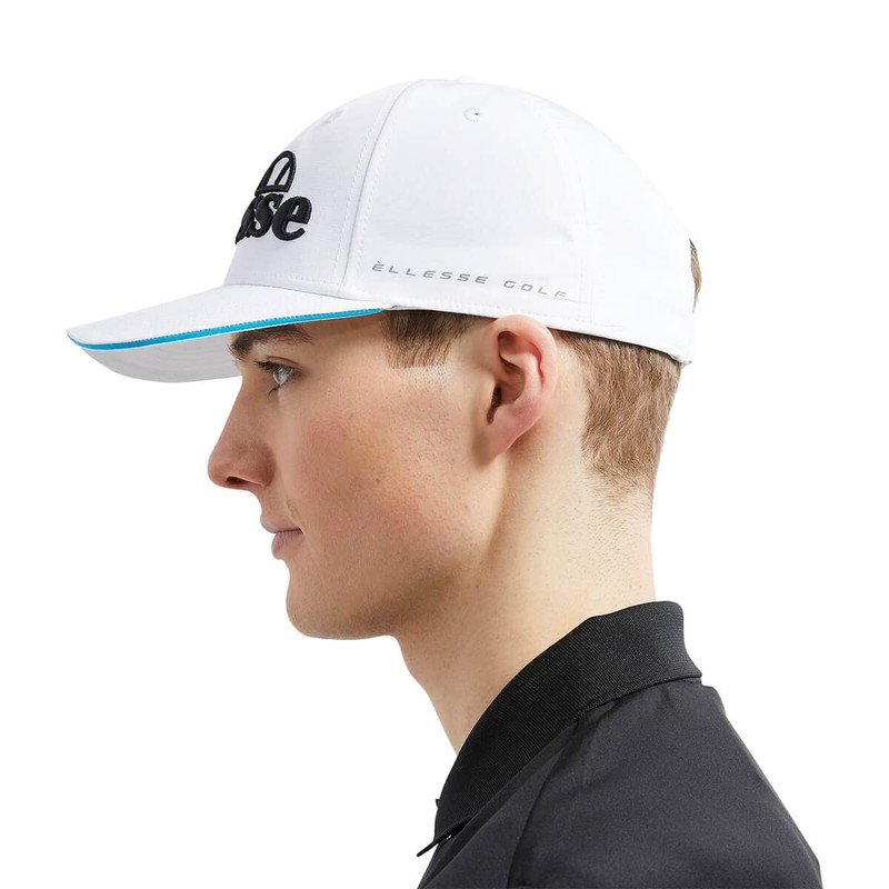 Ellesse Men's Pineta Flat Peak Baseball 3D Sticked Golf Cap,