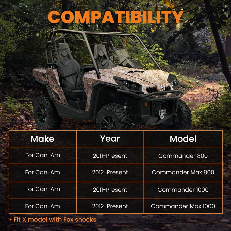 maXpeedingrods 2.5" Lift Kit for Can-Am Commander 800/1000 2011-2020, Max