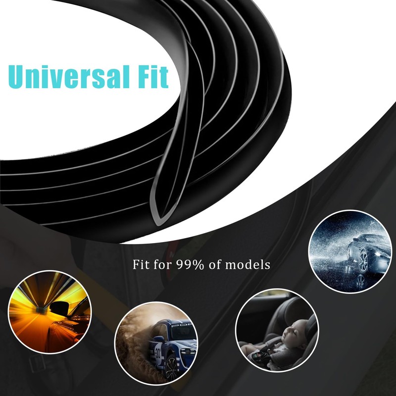 Pincuttee 4M/13.1FT Car Window Seal Strip,Car Window Weather Stripping Seal,Universal