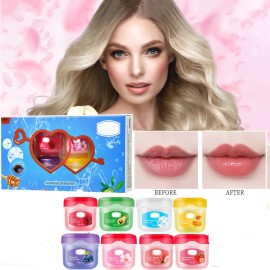Set De 8 Mascarillas Para Labios, Caja De Regalo, Pintalabio