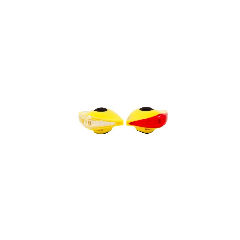 Spanninga Pirata Set of Bicycle Lights Front and Back Yellow