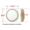 Super Sliders 1 1/2" Round Secure Grip Formed Felt Furniture