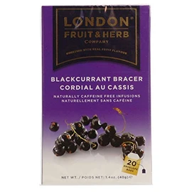 London Fruit & Herb Co Blackcurrant Bracer Fruit Tea 20 Bags (Pack of 4)
