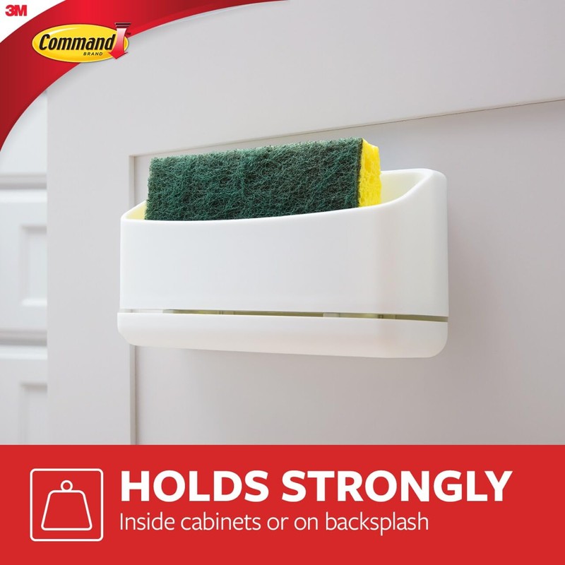 Command Under Sink Sponge Caddy, Total 2 Sponge Holders with