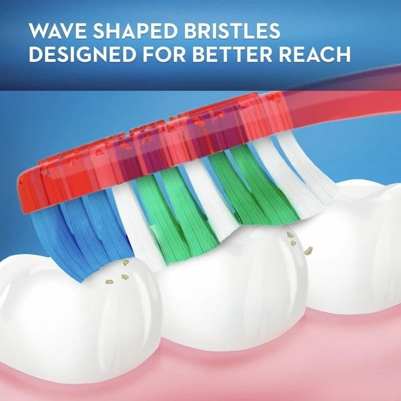 Oral-B (2 pack) Oral-B Essential Clean Toothbrush, Medium, Gentle On