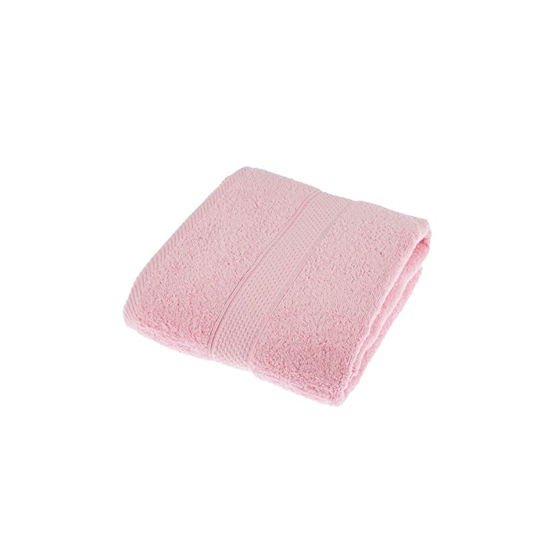 HOMESCAPES Pink Turkish Cotton Bath Towel Super Soft Thick &