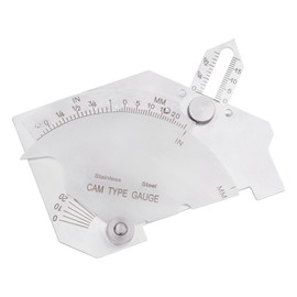 Welding Bridge Cam Gauge, Stainless Steel Measurement Tool for Welded Surfaces, Joints, Throat Gage with Millimeter and Inch Scale
