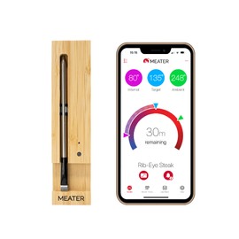 MEATER - El termómetro inteligente inalámbrico original para carne para la parrilla del horno, cocina, barbacoa, ahumador, asador con Bluetooth y...  