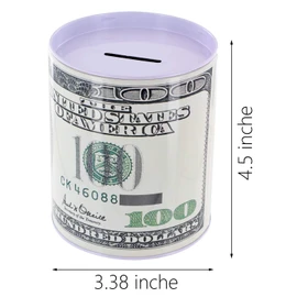 Metal Money Coin Bank by Kole Imports