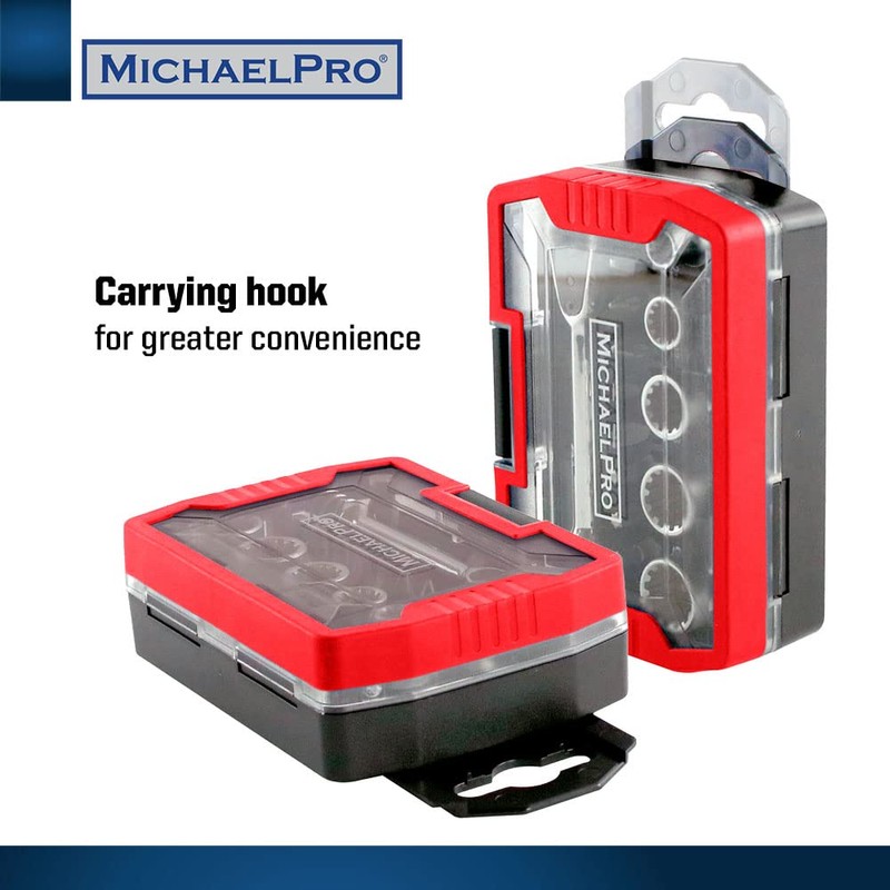 MichaelPro MP012005RD 1/4 Inch Micro Bit Ratchet Mini Screwdriver High