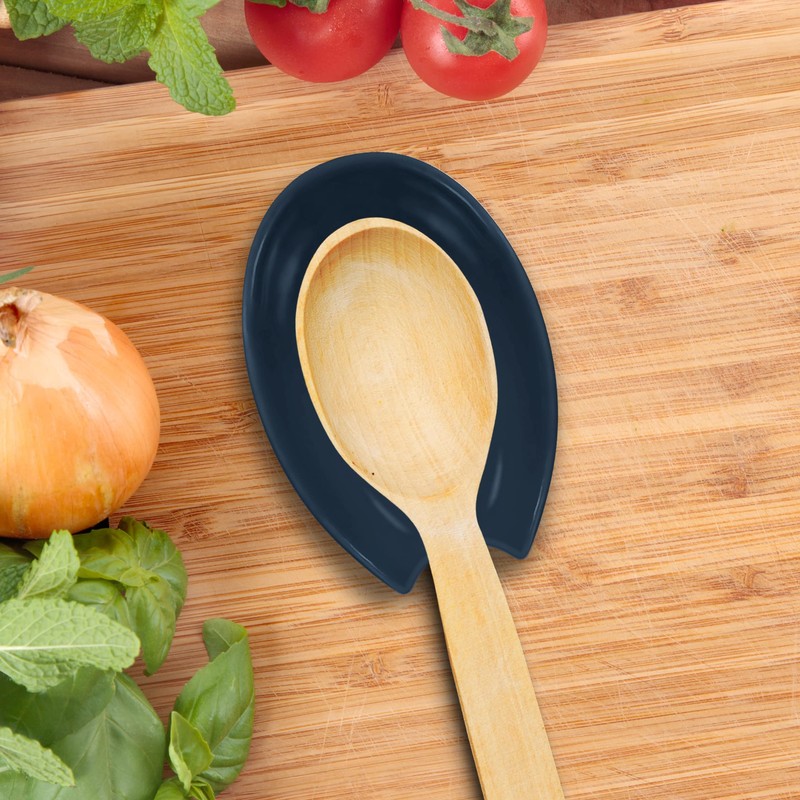 OGGI Spooner Ceramic Spoon Rest- Spoon Rest for Stove Top,