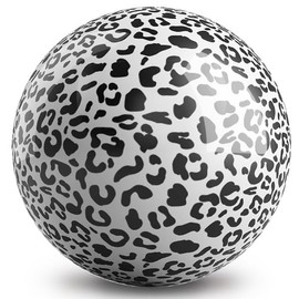 On The Ball Bowling Modern White Leopard UNDRILLED Bowling Ball (15, Pounds)