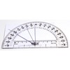 hand2mind Clear, Plastic, Student Math Protractor Set for Classroom (Pack