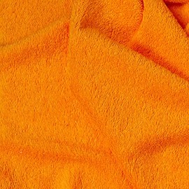 Kt KILOtela - Cotton Terry Towel Fabric, Making Towels, Baby Accessories, Bathrobes, 160 cm Wide, Length to Choice of 50 in 50 cm, Orange
