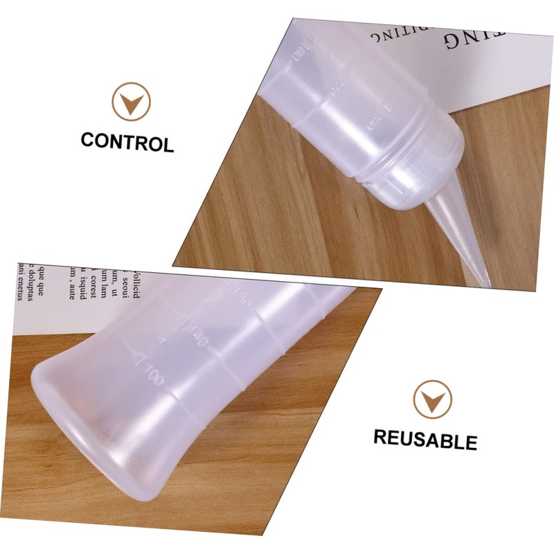 GLEAVI 6pcs Hair Dry Cleaning Bottle Hair Oil Applicator Empty