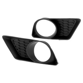 X AUTOHAUX Pair Left Driver Right Passenger Side Fog Light Cover Bezel for Dodge Charger SE R/T SXT SXT Plus R/T 2011-2014 CH1038133 CH1039133 68092573AA