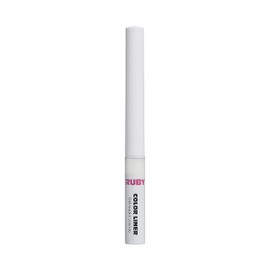 Ruby Kisses Color Liquid Eyeliner Water Resistant Long Lasting Eyeliner 3 ml (0.10 fl.oz.) (White)