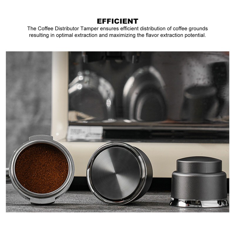 Coffee Tamper Stainless Steel Flat Bottom Coffee Distributor Leveler Coffee