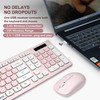 Wireless Keyboard and Mouse Combo, Reccazr 2.4G Full-Sized Keyboard and