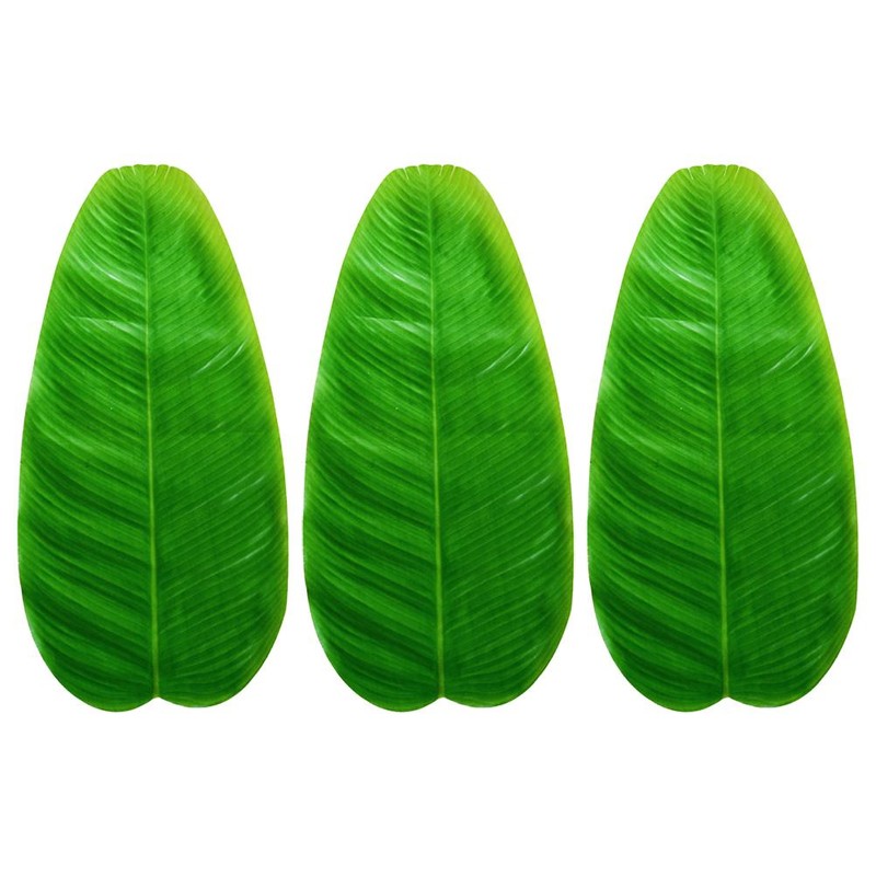 Artificial Tropical Banana Leaves Hawaiian Luau Party Jungle Beach Theme