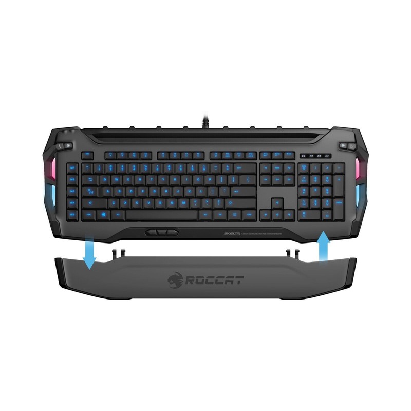 ROCCAT SKELTR - RGB Gaming Keyboard, GREY, NEW (Part# ROC-12-231-GY)