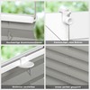 Victoria M. Praktica Pleated Blind, No Drilling Required, with Clamp