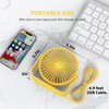 FARADAY USB Desk Fans 5 Inches Portable Table Fans 360°