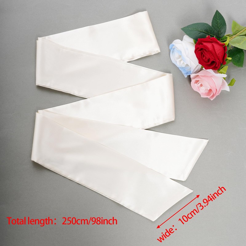 obmwang Wedding Satin Sash Belt for Special Occasion Dress Bridal