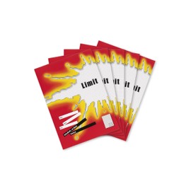 Limit Limit Schulheft A4, 16 Blatt, Lineatur 22, kariert, 5 Stück