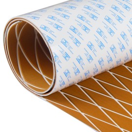 OCEANBROAD Self-Adhesive 96''x22.5'' Diamond Pattern Boat Flooring EVA Foam Marine Boat Decking Sheet Non-Slip Mat for Jon Motor Boats Yacht Helm Pad RV Floor, Brown with White Seam Lines