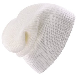 4sold Funy Slouch Beanie Unisex Fashionable Baby Kids Girls Boys Hat London Wool Knitted Winter Warm SKI Snowboard Hats (White)